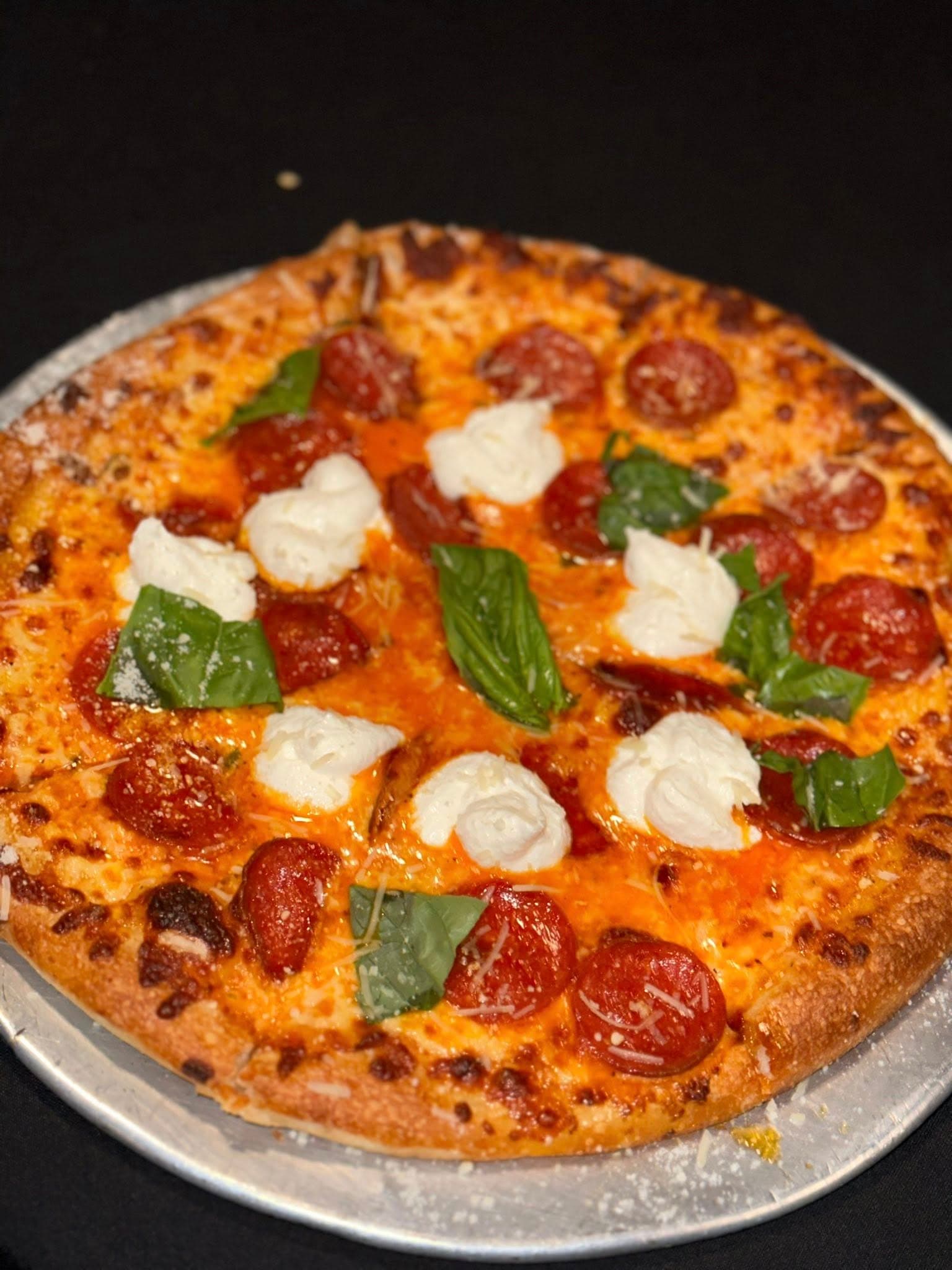 Authentic Italian pizza with fresh toppings